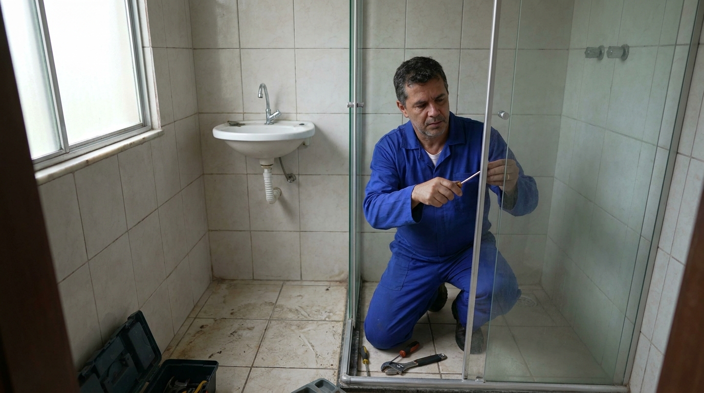 Reparo de box de vidro em Jaraguá do Sul‑SC